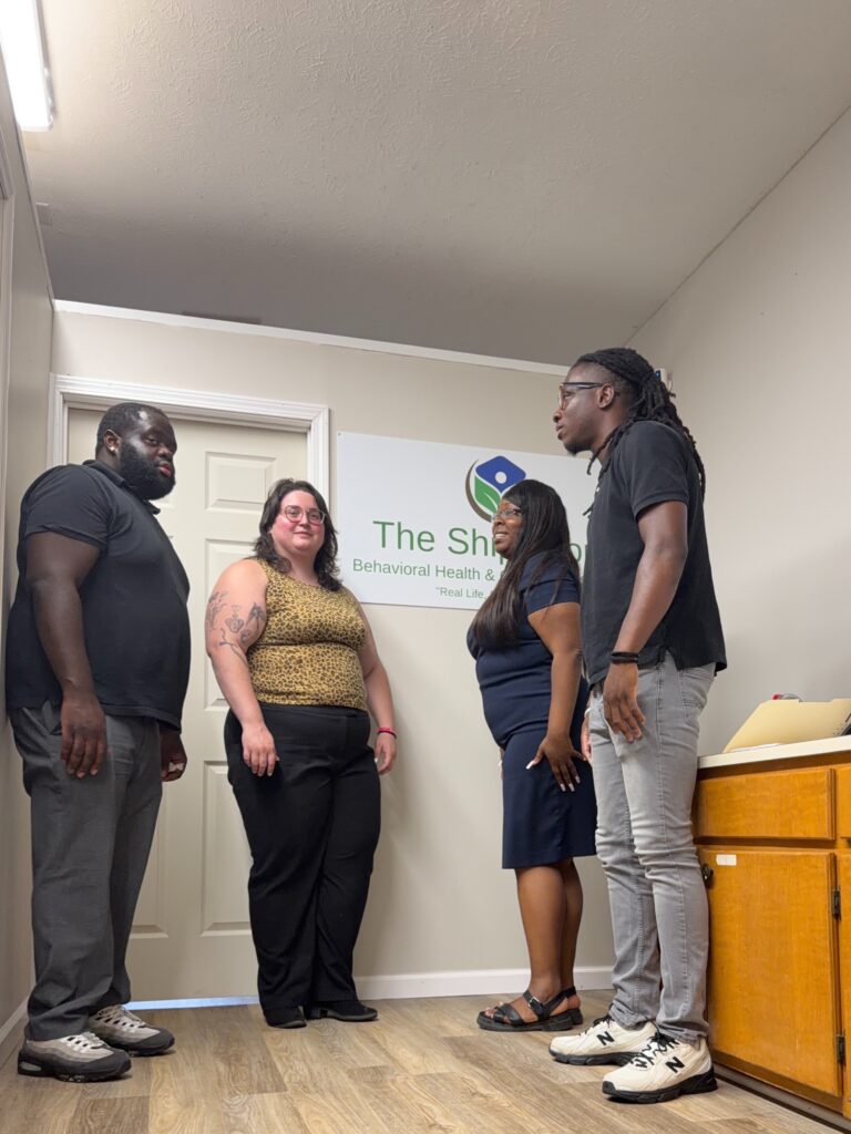 TSG Behavioral Health leadership team meeting during an Elizabethtown North Carolina community partnership visit.